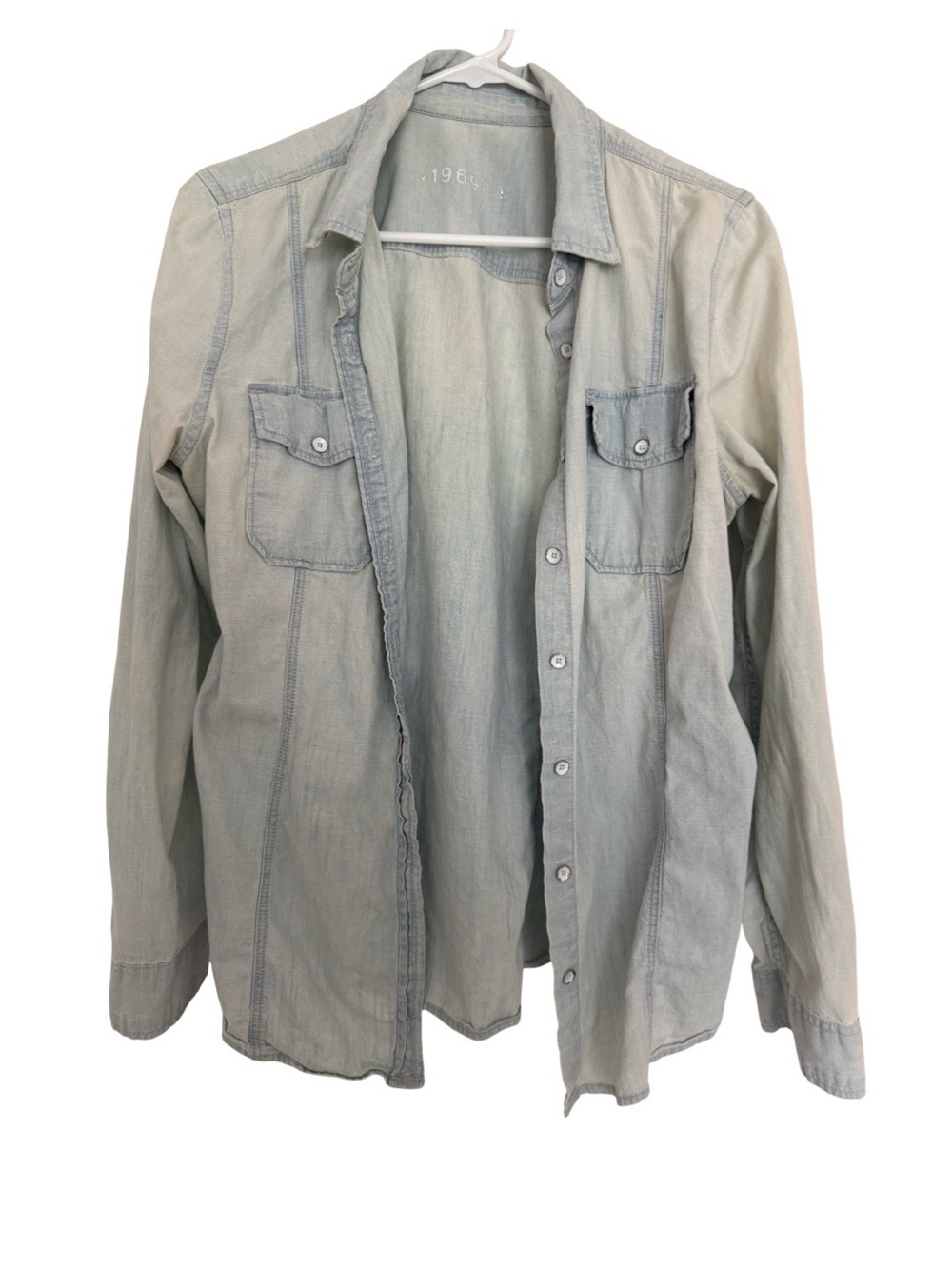 GAP Light Wash Denim Button-Down Shirt